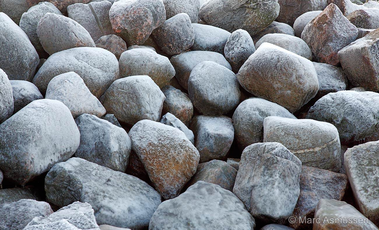 Steine im Frost