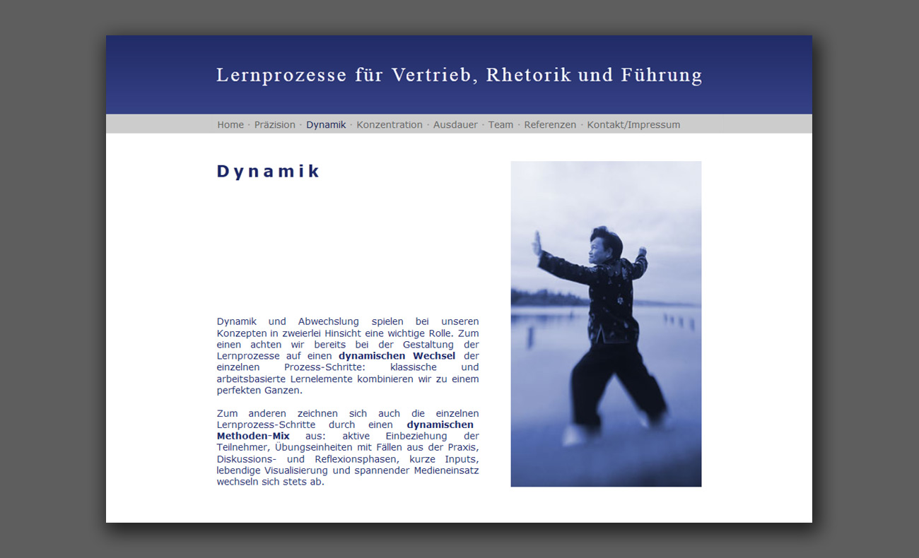 Mediendesign Webseitenlayout