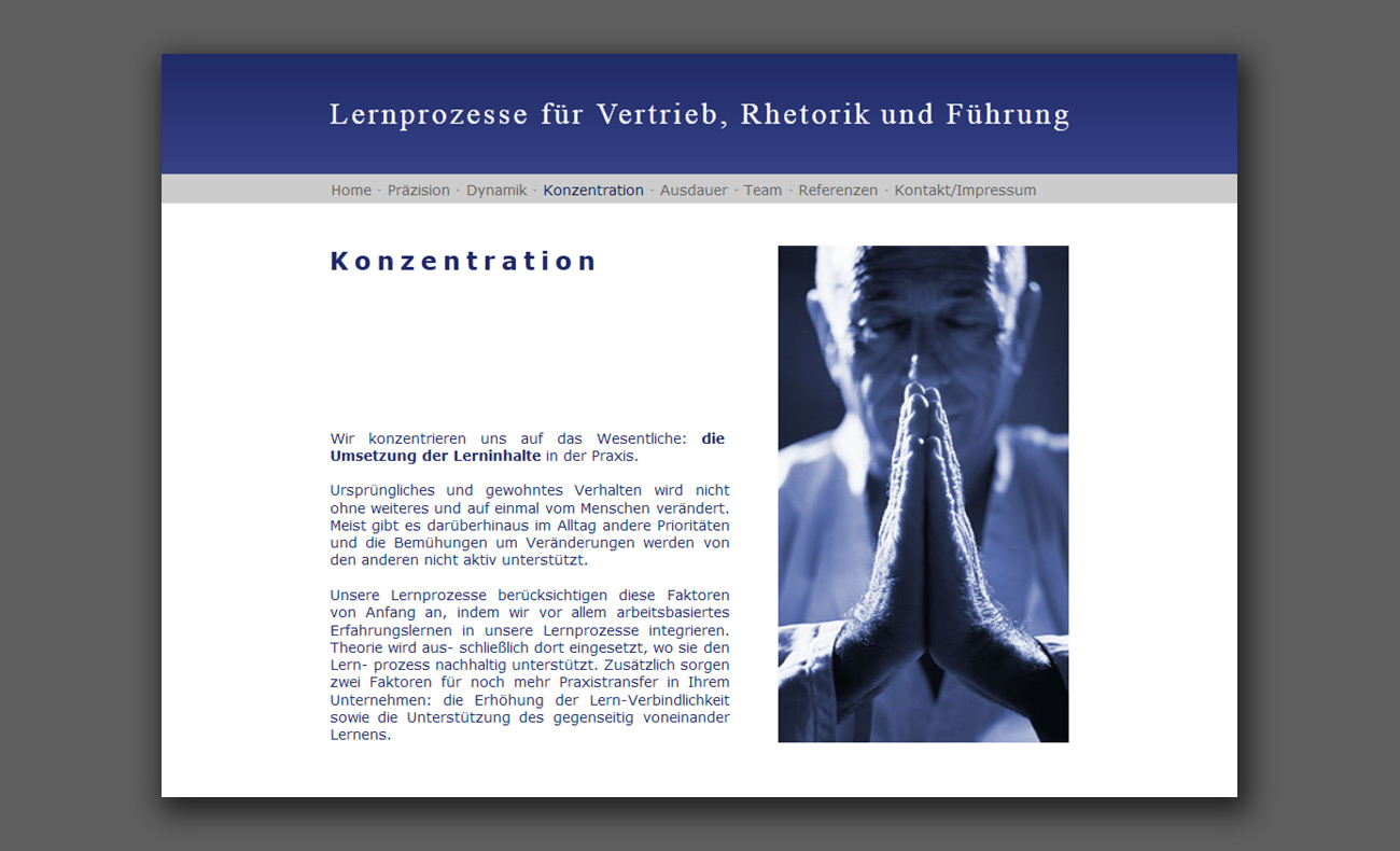 Mediendesign Webseitenlayout